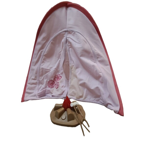 Journey Girls Doll Tent And Campfire with Marshmallows 18" Doll Camping Set - Picture 3 of 14